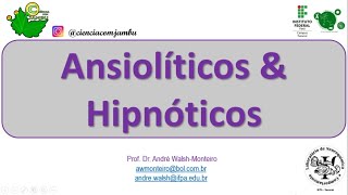 Psicofarmacologia Ansiolíticos amp Hipnóticos 12 [upl. by Maison]