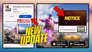 URGENT NOTICE📵BGMI 31 NEW UPDATE DELAYED  HOW TO UPDATE BGMI 31 VERSION RELEASE DATE PlayGalaxy [upl. by Aciretahs]