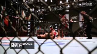 TUF 17 Uriah Hall Spinning Heel Kick Knockout of Adam Cella [upl. by Cnahc]