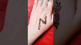 N letter mehndi tattooletter mehndi design mehndi ytshorts [upl. by Neliak]