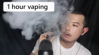 ASMR 1 hour nothing but vaping vape asmr ecig asmr [upl. by Innad]