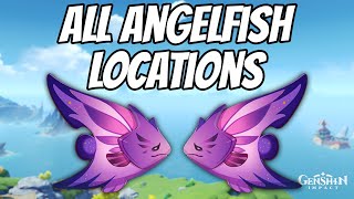 All Raimei Angelfish Locations Genshin Impact [upl. by Direj]