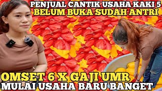 OMSET 6X GAJI UMR  PENJUAL CANTIK MANTAN SALES JUALAN KAKI LIMA BELUM BUKA SUDAH ANTRI  IDE USAHA [upl. by Ssilem691]