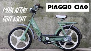 Mehr RETRO geht nicht  Piaggio Ciao Mofa Umbau  ASMR Video für Nina [upl. by Popele]