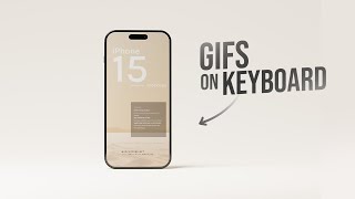 How to Get Gifs on iPhone Keyboard tutorial [upl. by Fred248]