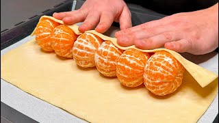 I surprised all the guests Mandarin dessert in puff pastry in 10 minutes [upl. by Horace196]