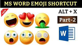 Msword emoji  Msword emoji code  word emoji code [upl. by Yentyrb]