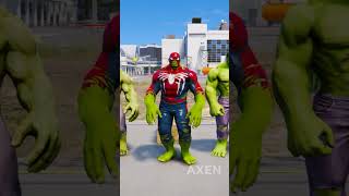 RANDOM SPIDERMAN VS SPIDERHULK BATTLE gta5 hulk spiderman [upl. by Naujaj404]