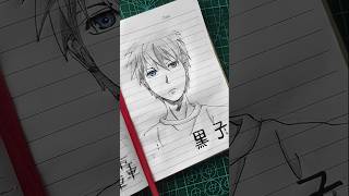 page 18 How to draw kuroko with meaningless sketch from kuroko no basket kuroko viralshorts [upl. by Tory469]