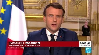 REPLAY  Coronavirus  Allocution dEmmanuel Macron à propos du Covid19 en France [upl. by Yirinec280]