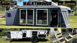 The 2022 Eldorado dual fold family camper trailer made by Goldfields campers Walkthrough [upl. by Annoiek]