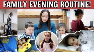 FAMILY OF 8 EVENING ROUTINE School Day😴 [upl. by Areema800]