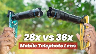 Mobile Telephoto Lens 36x vs 28x mobile zoom lens [upl. by Ettore]