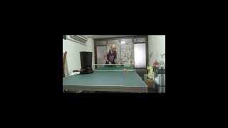 Table tennis practiceforehand chopblock and backhand drive [upl. by Zakaria]