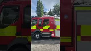 Moortown fire station turnout Wetherby￼ reserved pump turnout from Moortown [upl. by Breech]