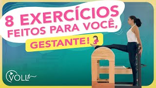 8 exercícios de Pilates para gestantes no Barrel [upl. by Lexine]