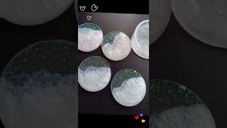 Resin made Coasters and Coasters sets apiecewithlise resin coasterset [upl. by Xymenes]