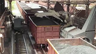 Wagon tippler operation at Jindal Steel Tornagallu Karnataka [upl. by Solomon553]