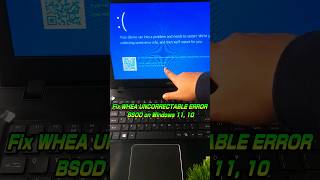 Fix WHEA UNCORRECTABLE ERROR Blue Screen Error Windows 11 10 💻 youtubeshorts shorts [upl. by Tindall428]