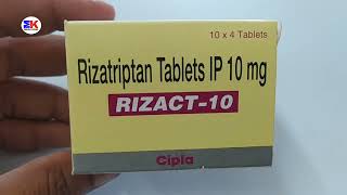 Rizact 10 Tablet  Rizatriptan Tablet  Rizact 10mg Tablet Uses Benefits Dosage Review in Hindi [upl. by Asyen965]