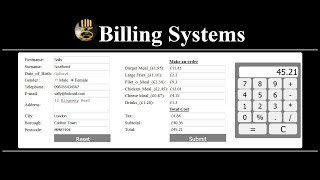 How to Create a Restaurant Billing System Using PHP CSS and HTML [upl. by Akoyin]