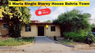 5 Marla Single Story House is Available For Sale  Awami Villa Bahria Town [upl. by Oinolopa]