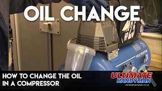 How to change the oil in a compressor [upl. by Aushoj]