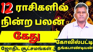 கேது 12 ராசிகளில் நின்ற பலன்  Daily Horoscope  Jothidam  Tamil Astrology  Thangapadiyan  Kethu [upl. by Narton889]