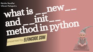 What is new and init method in python [upl. by Clayson270]