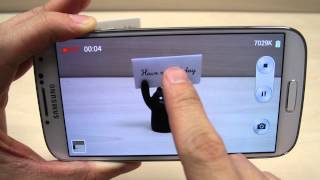 How to use the camera or camcorder on Samsung Galaxy S4 GTI9500  GTI9505 [upl. by Salomon191]