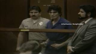 Richard Ramirez Agitated  Angry in Courtroom 1985 [upl. by Galen]