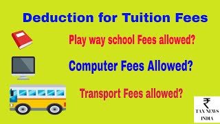 Tuition Fees us 80C Deduction [upl. by Anirbas]