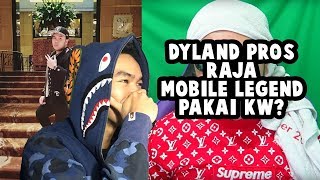 REACTION DYLAND PROS RAJA MOBILE LEGEND PAKAI KW  HuntingFake [upl. by Veno]