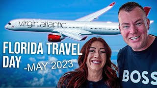 NEW Florida Travel Day May 2023 Walt Disney World amp Universal Orlando  Virgin Atlantic ✈️ 🇺🇸 [upl. by Anemaj]