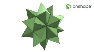 How to build Leonardo da Vinci’s triakis icosahedron in Onshape [upl. by Avlem]