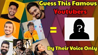 Guess The Youtuber By Their Voice Only Challenge 🔥 [upl. by Elleryt]