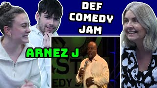 BRITISH FAMILY REACTS Arnez J  His Brother Rodney  Def Comedy Jam [upl. by Athenian]