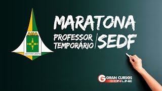 2ª Maratona  Professor Temporário SEDF [upl. by Cassandry]