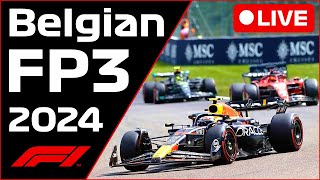 🔴F1 LIVE  Belgian Spa GP FP3  Commentary  Live Timing [upl. by Llerroj]