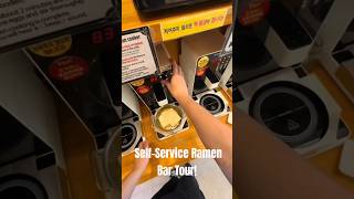 Unlimited Ramen Heaven 🍜✨ SelfService Ramen Bar Tour ramen ramennoodles foodshorts food [upl. by Ikceb]