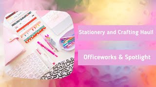 A Mini Stationery Haul from Spotlight and Officeworks [upl. by Madden]