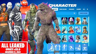 All New amp Leaked Fortnite Chapter 6 Skins Emotes Battle Pass OG Pass Godzilla Baymax [upl. by Ecilahc333]