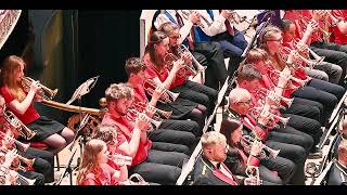 633 Squadron  Massed Bands at Huddersfield Town Hall 2024 [upl. by Australia391]