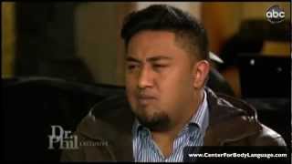 Body Language Ronaiah Tuiasosopo  Manti Teo on Dr Phil by Scott Rouse of Center for Body Language [upl. by Shoemaker]