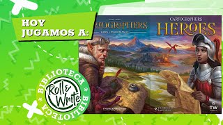 Hoy Jugamos a Cartógrafos Heroes en castellano Juego de Mesa Flip amp Write [upl. by Ynohtnaeoj]