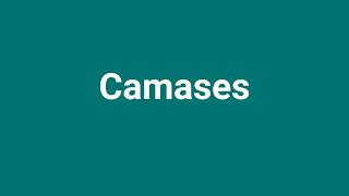 Camases Meaning and Pronunciation [upl. by Ailec]