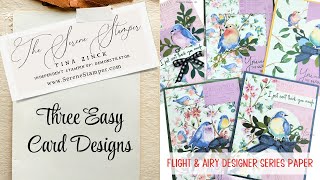 Three Easy Cards Designs  MASS PRODUCING All Occasion Cards [upl. by Eninaej]