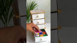 DIY Chest of Drawer😱 bestoutofwaste diy craft youtubeshorts youtubepartner diybyjeet [upl. by Marta]