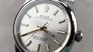 Rolex Oyster Perpetual 34 124200 Rolex Watch Review [upl. by Calva]