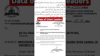 Data of Union Leaders Demanded [upl. by Cedar]